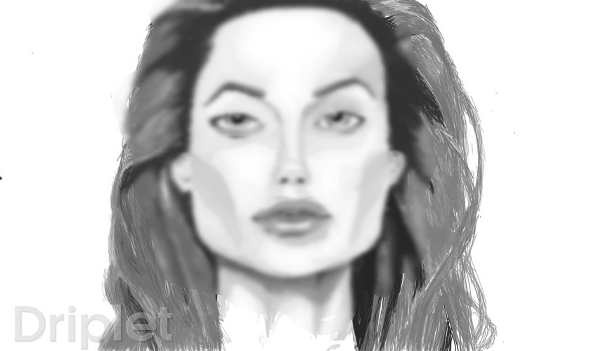 After watermark with blur style